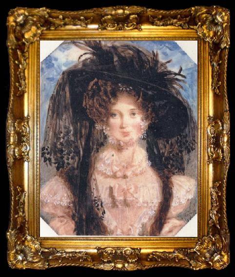 framed  Alfred Eduard Chalon Mrs De Wint, ta009-2